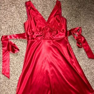 Red cocktail dress size 10! Worn once